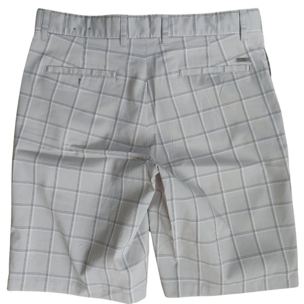 GREG NORMAN for Tasso Elba Grey Plaid Men's Golf Shorts - Size 32 - Picture 3 of 3